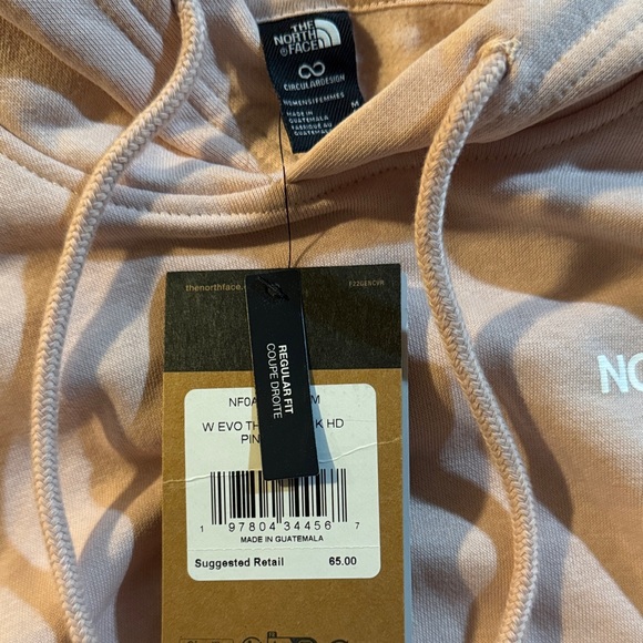 NWT - The North Face Light Pink Pullover Hoodie - Evo Throwback Pink Moss - Picture 2 of 6